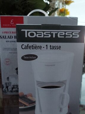 White Single-Cup Coffee Maker - Cafetière 1 Tasse